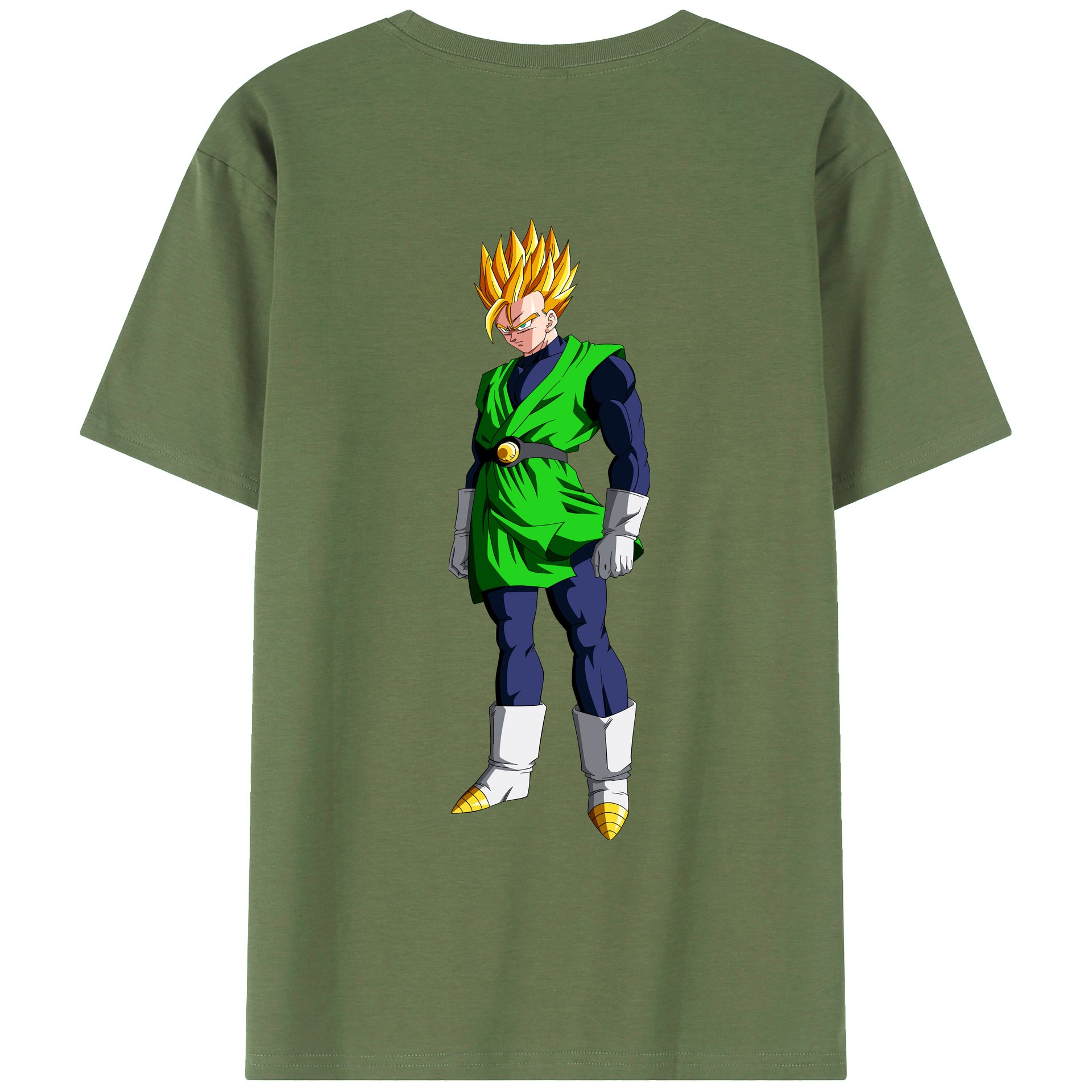 （画像用） ドラゴンボール 孫 悟飯（そんごはん）DRAGON BALL Son Gohan 綿100％ メンズ半袖Tシャツ（バックプリント） 通気性